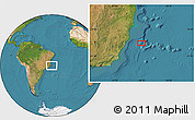 Satellite Location Map of the area around 20° 2' 43" S, 38° 10' 29" W