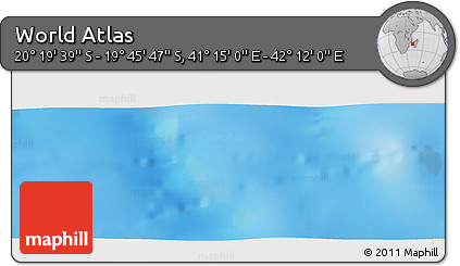 Physical Panoramic Map of the Area around 20° 2' 43" S, 41° 43' 30" E