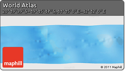 Physical Panoramic Map of the Area around 20° 2' 43" S, 41° 43' 30" E