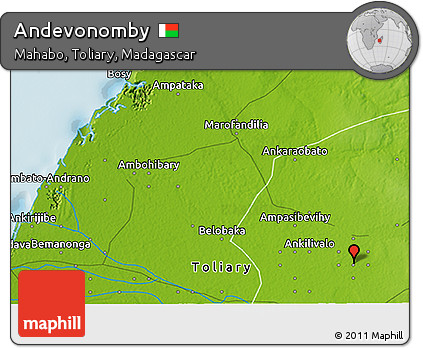 Physical 3D Map of Andevonomby