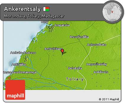 Physical 3D Map of Ankerentsaly