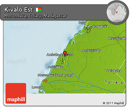 Physical 3D Map of Kivalo Est