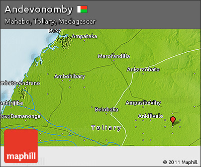 Physical 3D Map of Andevonomby