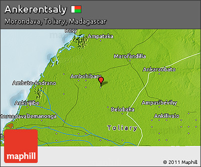 Physical 3D Map of Ankerentsaly