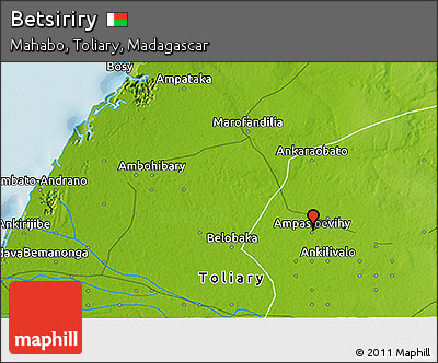 Physical 3D Map of Betsiriry