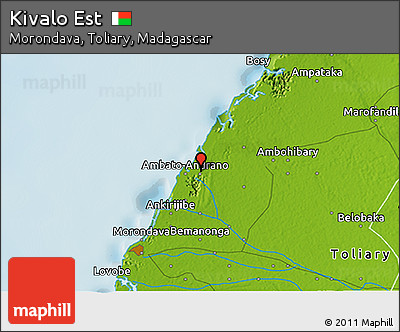 Physical 3D Map of Kivalo Est