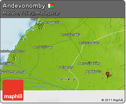 Physical 3D Map of Andevonomby