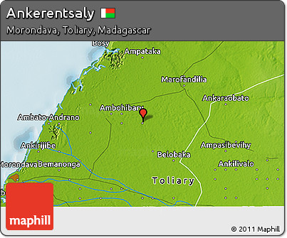 Physical 3D Map of Ankerentsaly