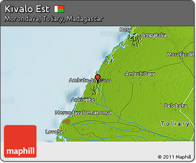 Physical 3D Map of Kivalo Est
