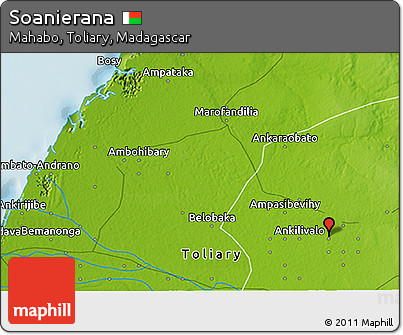 Physical 3D Map of Soanierana