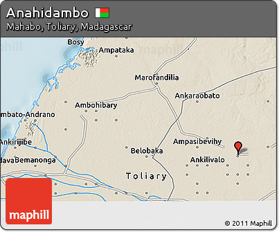 Shaded Relief 3D Map of Anahidambo