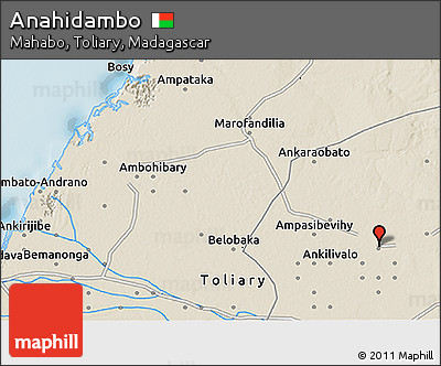 Shaded Relief 3D Map of Anahidambo
