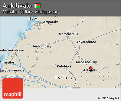 Shaded Relief 3D Map of Ankilivalo