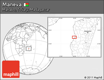 Blank Location Map of Maneva