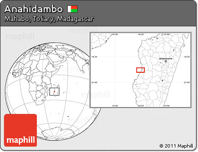 Blank Location Map of Anahidambo