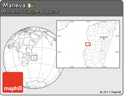 Blank Location Map of Maneva