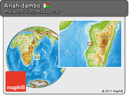 Physical Location Map of Anahidambo