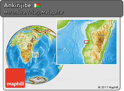 Physical Location Map of Ankirijibe