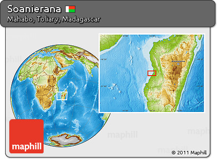 Physical Location Map of Soanierana