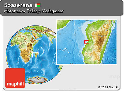 Physical Location Map of Soaserana