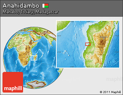 Physical Location Map of Anahidambo