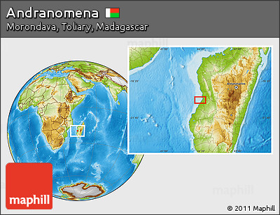 Physical Location Map of Andranomena