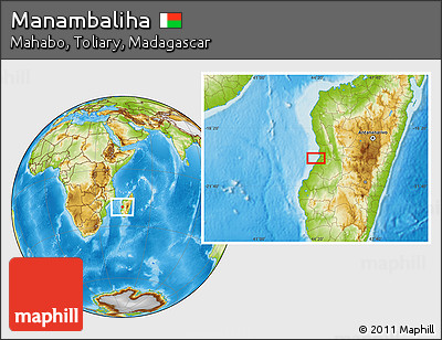 Physical Location Map of Manambaliha