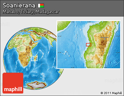Physical Location Map of Soanierana