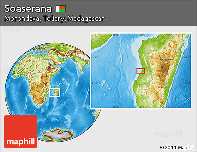 Physical Location Map of Soaserana