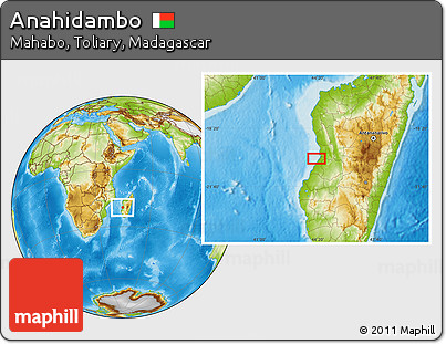 Physical Location Map of Anahidambo