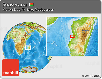 Physical Location Map of Soaserana