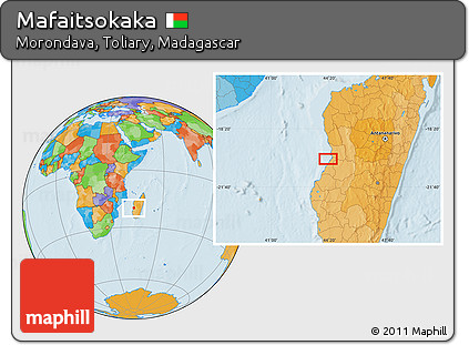 Political Location Map of Mafaitsokaka