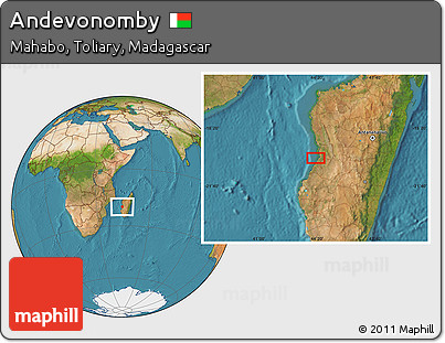 Satellite Location Map of Andevonomby