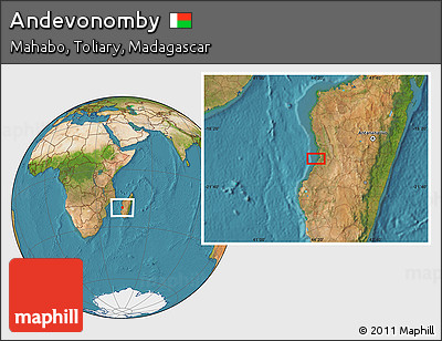 Satellite Location Map of Andevonomby
