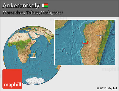 Satellite Location Map of Ankerentsaly