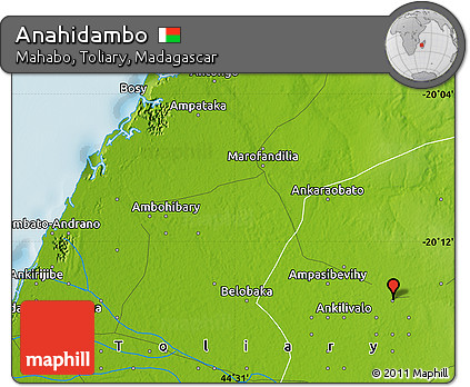 Physical Map of Anahidambo