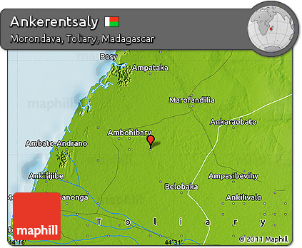 Physical Map of Ankerentsaly