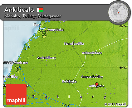 Physical Map of Ankilivalo