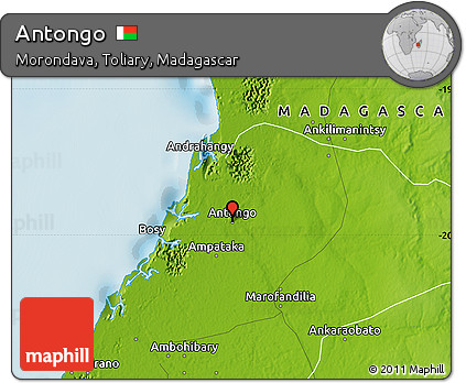Physical Map of Antongo