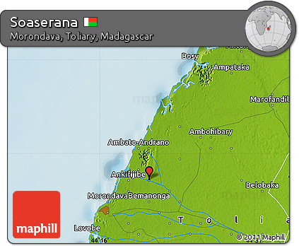Physical Map of Soaserana