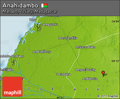 Physical Map of Anahidambo