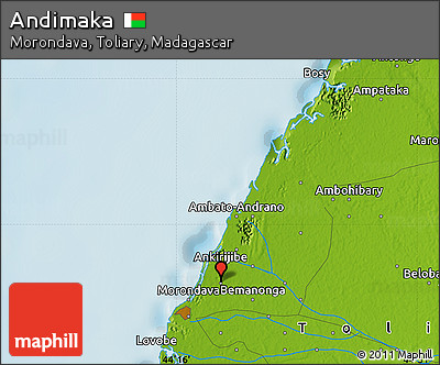 Physical Map of Andimaka