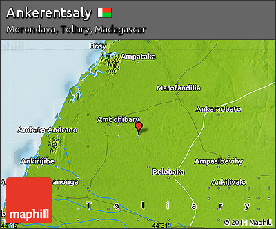 Physical Map of Ankerentsaly