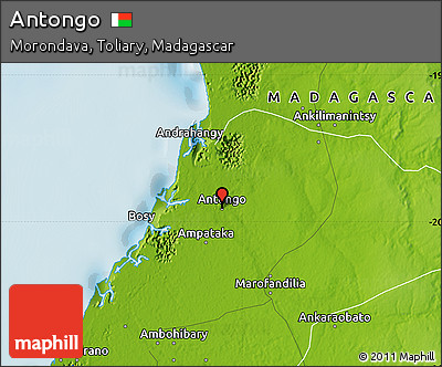 Physical Map of Antongo