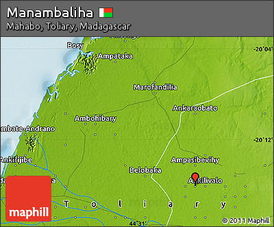 Physical Map of Manambaliha