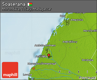 Physical Map of Soaserana