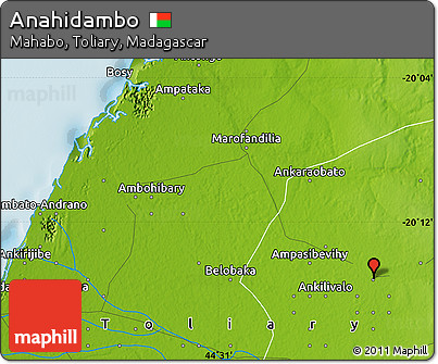 Physical Map of Anahidambo