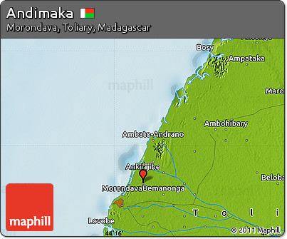 Physical Map of Andimaka