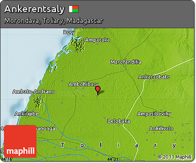 Physical Map of Ankerentsaly