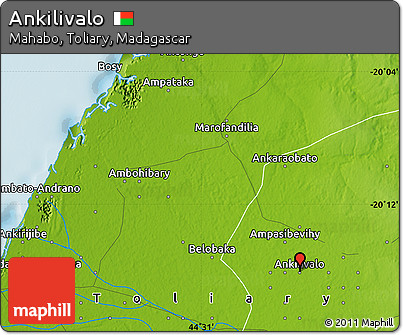 Physical Map of Ankilivalo